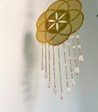 Soft Love Vibe Catcher | Seed of Life | Rose Quartz