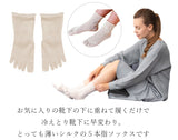 日本 Cocoonfit 蠶絲五趾襪