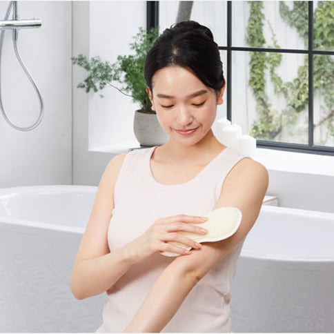 〖去角質美容二合一〗日本 Cocoonfit Premium Silk Foaming Silk Body Sponge 絲綢雙面沐浴海棉